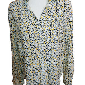 Velvet Heart Button Rayon Shirt M